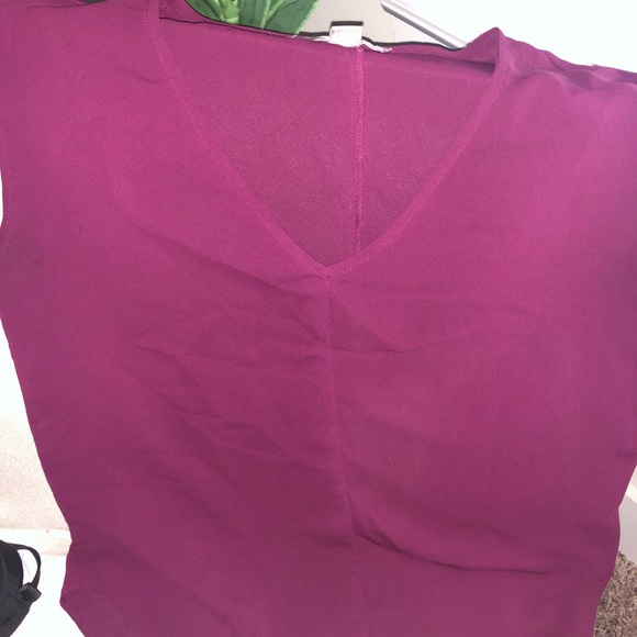 Forever 21 Tops - Wine color contemporary blouse